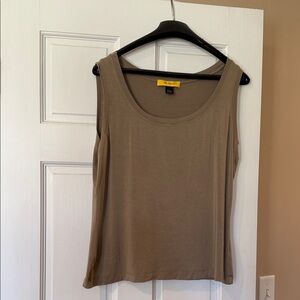 Women's Tan St. John Sleeveless Top L